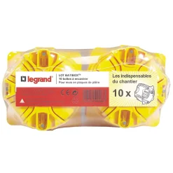 Legrand Boite D'Encastrement-10 boîtes d'encastrement 1 poste