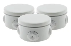 Zenitech Boîte De Dérivation-3 boîtes dérivation IP55 diamètre 80x40mm