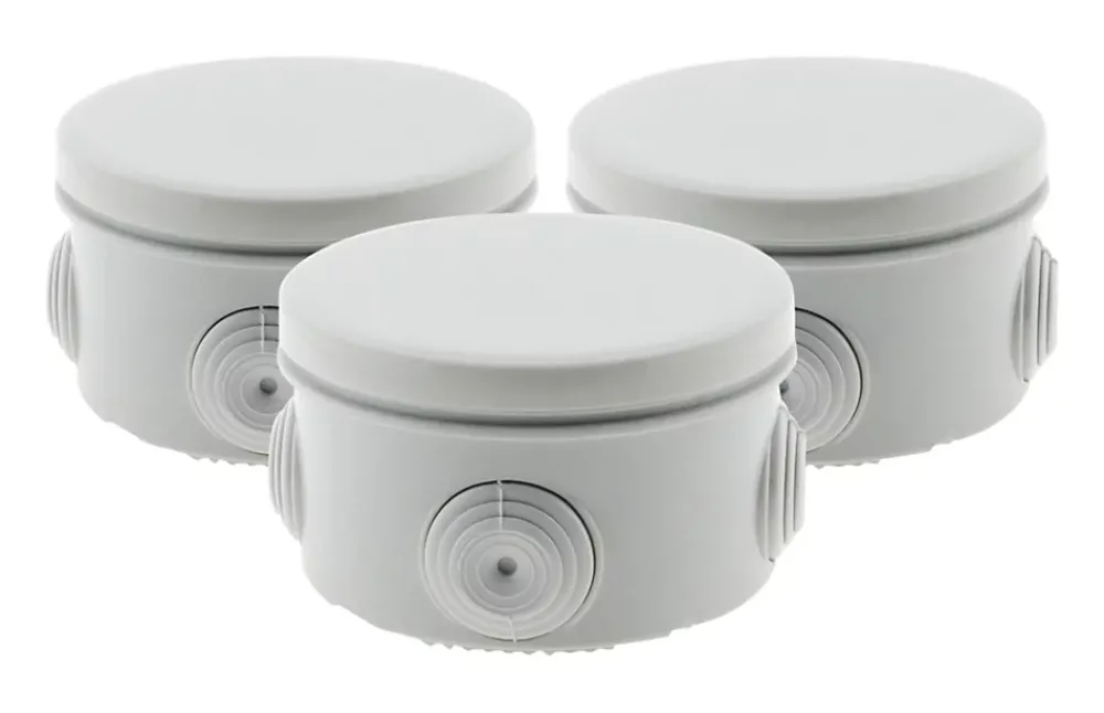 Zenitech Boîte De Dérivation-3 boîtes dérivation IP55 diamètre 80x40mm