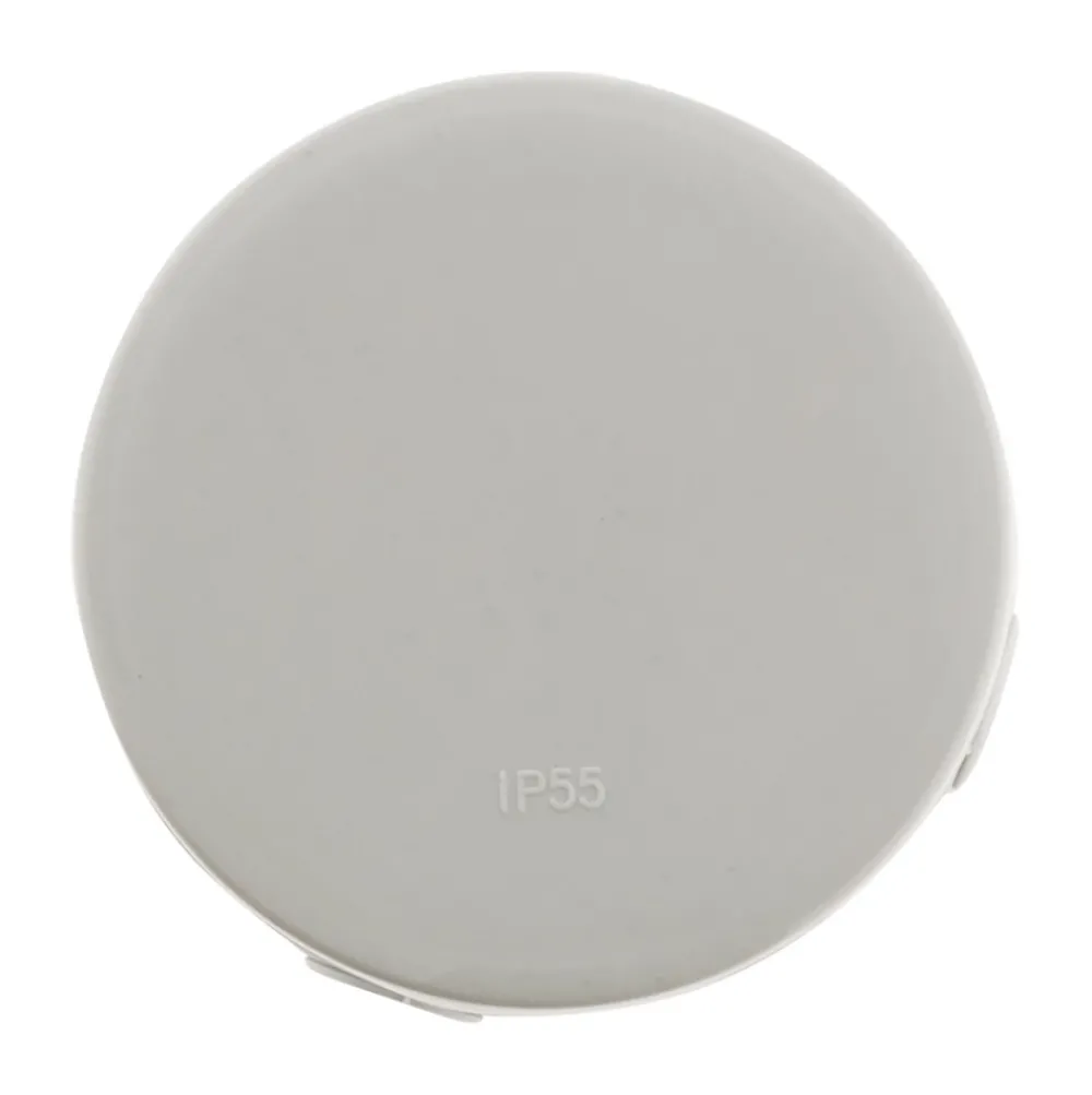 Zenitech Boîte étanche diamètre 80x45mm IP55 - Gris -