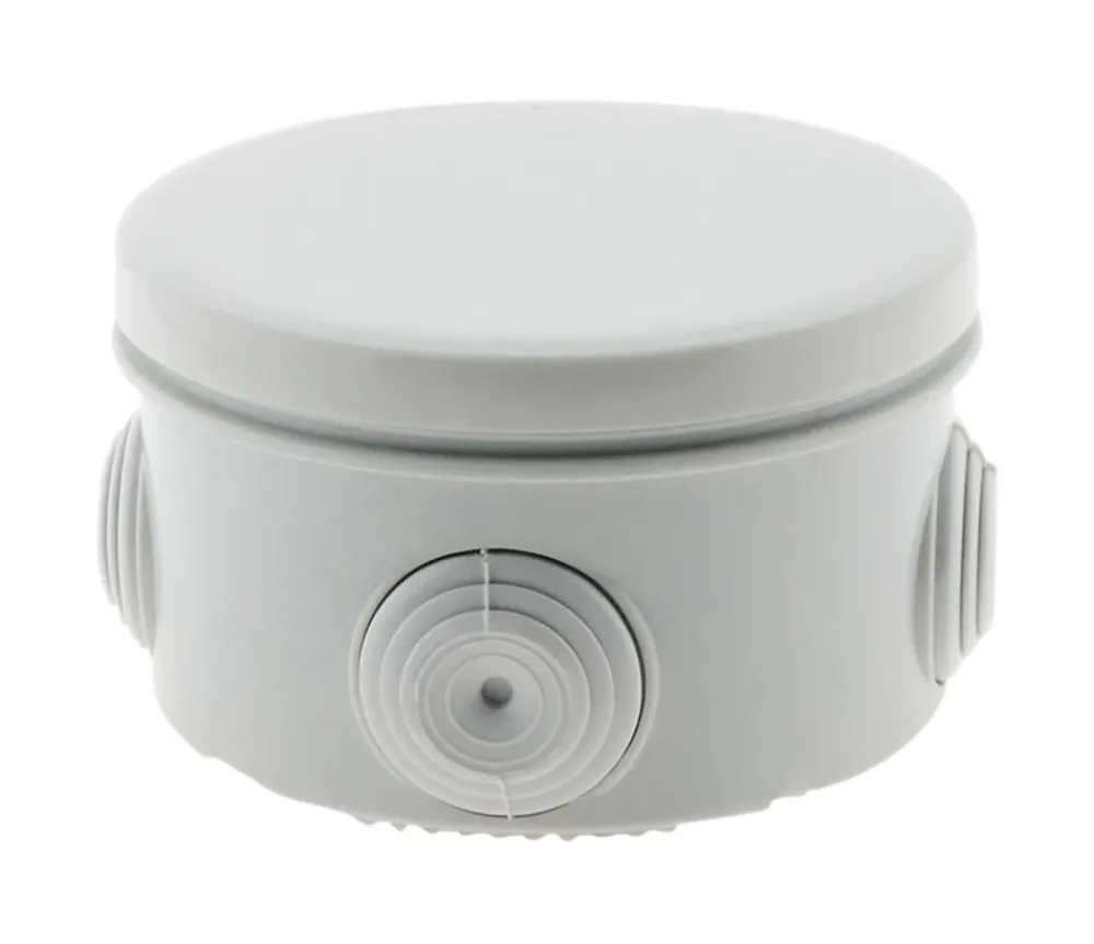Zenitech Boîte étanche diamètre 80x45mm IP55 - Gris -