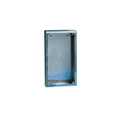 Comelit Interphone-Boîtier Acier Inox Montage Saillie Vandalcom 2 Modules - 3159-2
