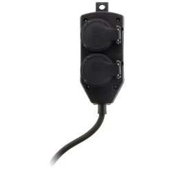 Zenitech Boîte De Dérivation-Boîtier de dérivation 4 prises IP44 5m - Noir -