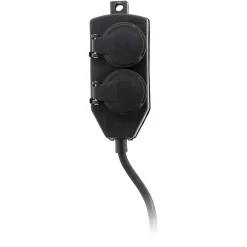 Zenitech Boîte De Dérivation-Boîtier de dérivation 4 prises IP44 5m - Noir -