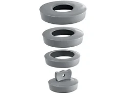 Wirquin Bouchon universel gris pour évier, lavabo, bidet ou baignoire, Ø 36 mm à 58 mm