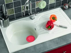 Wirquin Bouchon universel Uppy 2 en 1 ø110 mm blanc