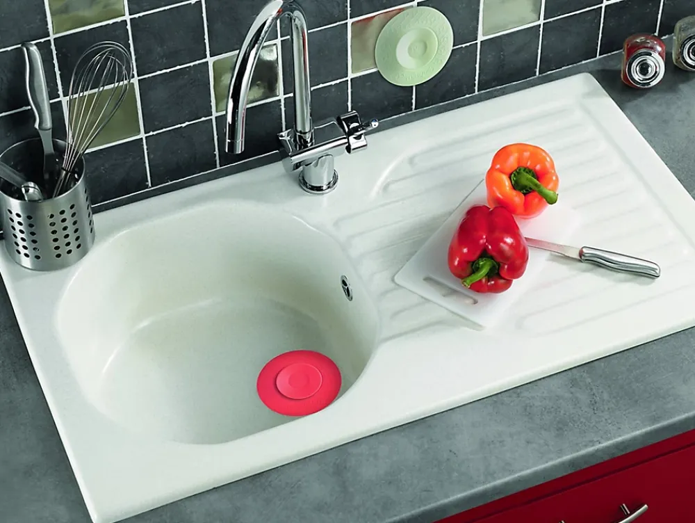 Wirquin Bouchon universel Uppy 2 en 1 ø110 mm blanc