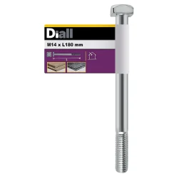 Diall Boulon de charpente galvanisé 14 x 180 mm