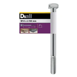 Diall Boulon-Boulon de charpente galvanisé 14 x 160 mm