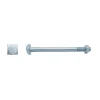 D-Work Boulon-25 Boulons Charpente Bois Tête Carrée 16 x 225 mm - NFE 27341 - Zingué blanc -