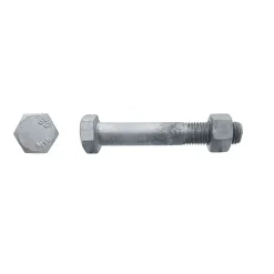 D-Work 50 Boulons Charpente Tête Hexagonale F/Partiel 12 x 500 mm - 4014/4032 - 5.8 - Galvanisé -