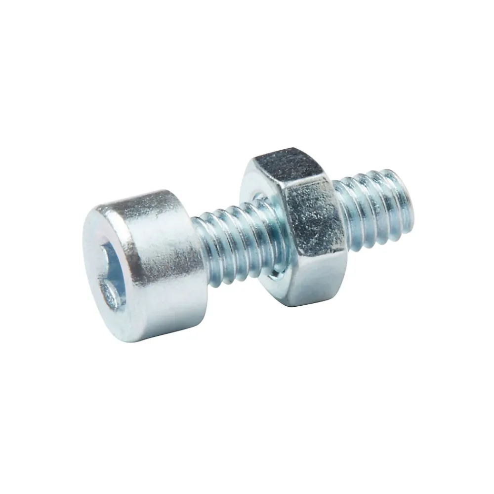 Diall 20 boulons tête cylindrique acier zingué 4 x 12 mm