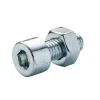 Diall 20 boulons tête cylindrique acier zingué 8 x 20 mm