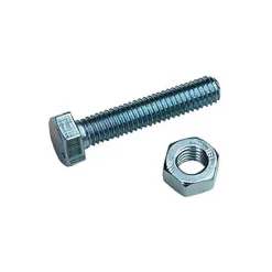 Diall 4 boulons tête hexagonale acier zingué Ø10 x 100 mm