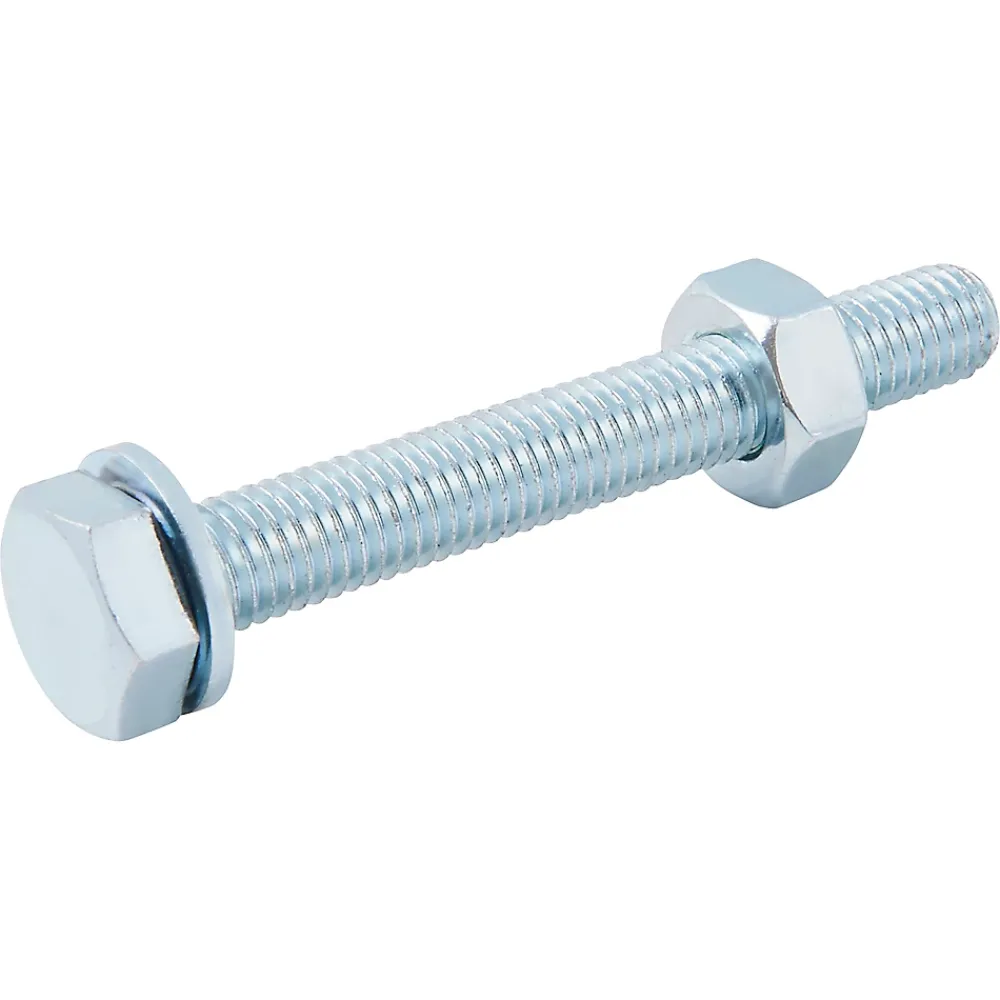 Diall 500 boulons tête héxagonale avec écrous et rondelles - assortiment