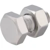 Diall 10 boulons tête héxagonale inox 8 x 16 mm