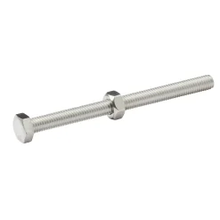 Diall 10 boulons tête héxagonale inox 6 x 80 mm