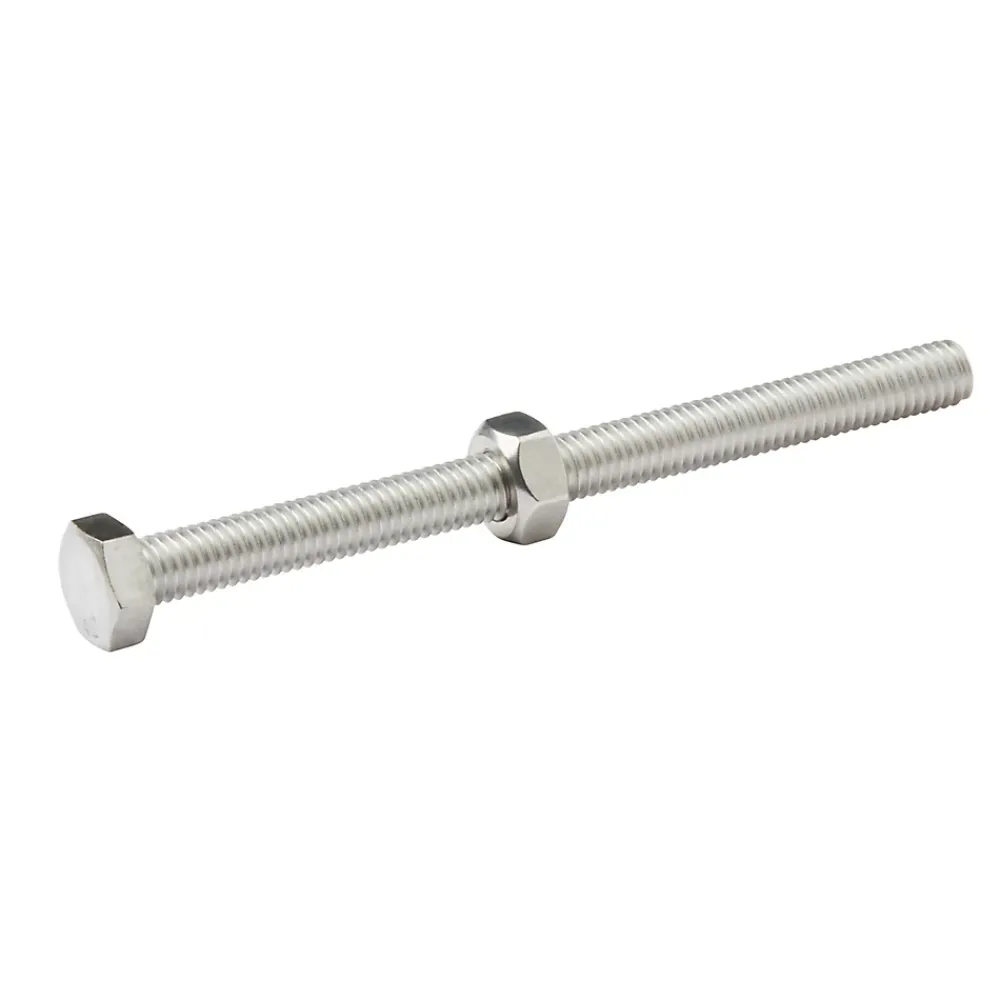 Diall 10 boulons tête héxagonale inox 6 x 80 mm