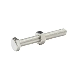 Diall 10 boulons tête héxagonale inox 8 x 60 mm