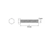 Diall Boulon-10 boulons tête héxagonale zingué 6 x 40 mm
