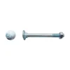 D-Work 100 Boulons Tête Ronde Collet Carré TRCC 7 x 60 mm - DIN 603 - Zingué blanc -