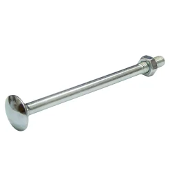 Diall 10 boulons tête ronde collet carré 8 x 80 mm