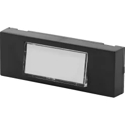 Blyss Bouton de sonnette filaire lumineux noir horizontal