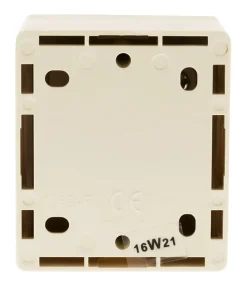 Zenitech Bouton poussoir 10A saillie - blanc - Beijing -