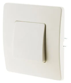 Zenitech Bouton poussoir bornes auto - blanc - Venus -