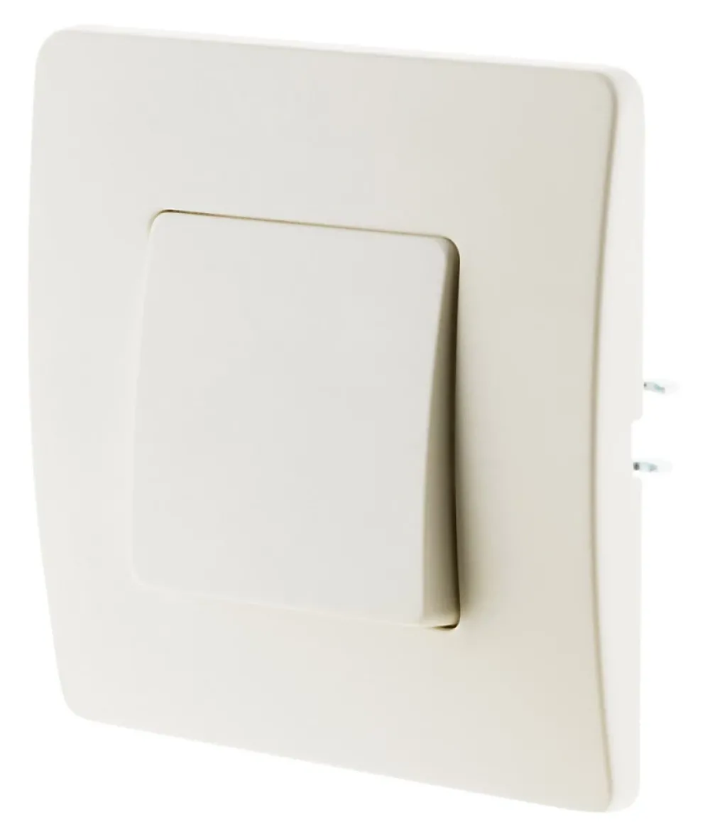 Zenitech Bouton poussoir bornes auto - blanc - Venus -
