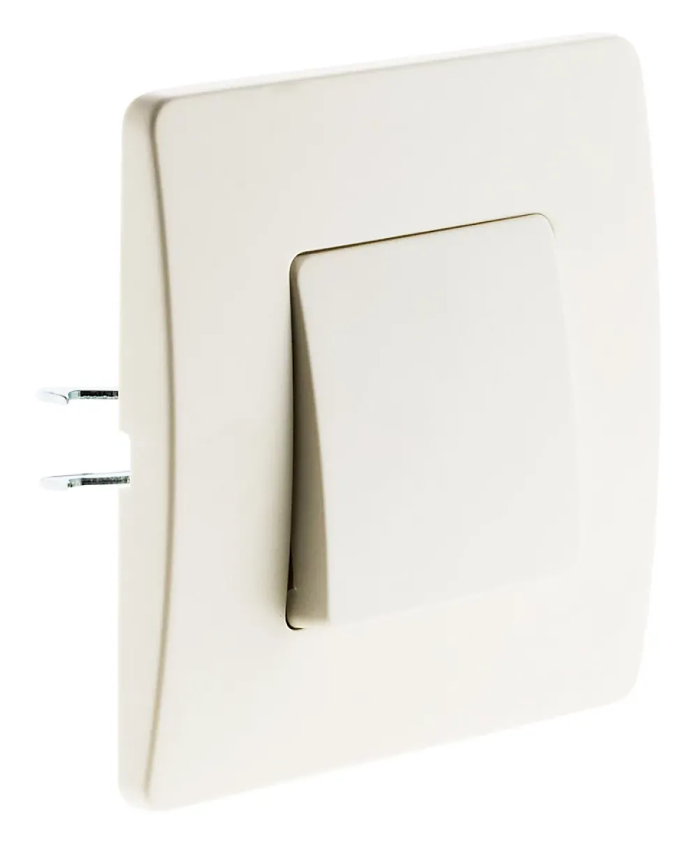 Zenitech Bouton poussoir bornes auto - blanc - Venus -