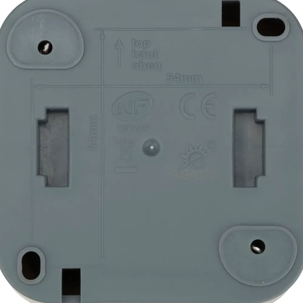 Jacobsen Interrupteur Étanche-Bouton poussoir étanche en saillie Malinn gris complet