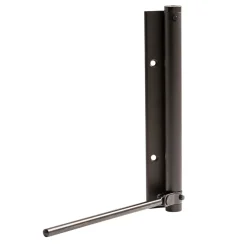 Hardwarexchange Ferme-Porte-Bras à ressort ferme porte, a corps très fin en Aluminium anodisé noir