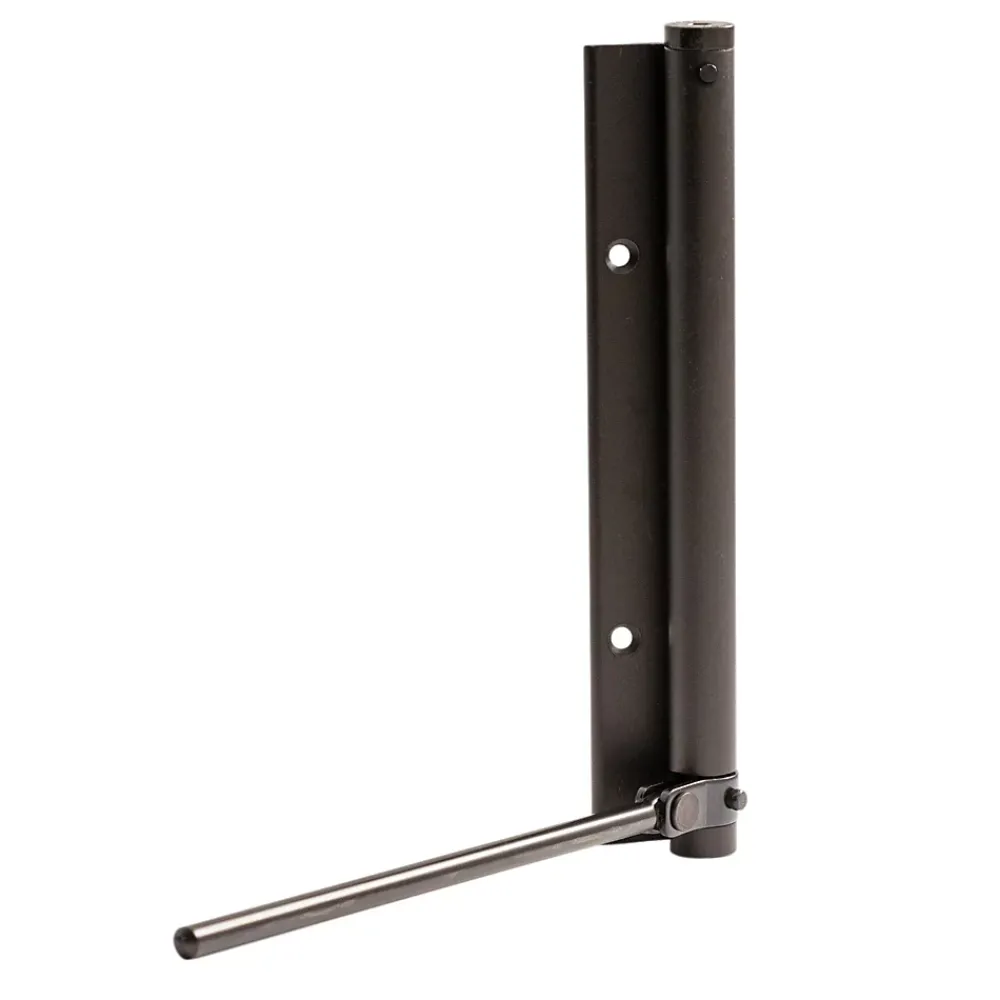 Hardwarexchange Ferme-Porte-Bras à ressort ferme porte, a corps très fin en Aluminium anodisé noir