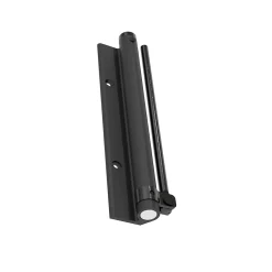 Hardwarexchange Ferme-Porte-Bras à ressort ferme porte, a corps très fin en Aluminium anodisé noir