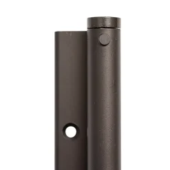 Hardwarexchange Ferme-Porte-Bras à ressort ferme porte, a corps très fin en Aluminium anodisé noir