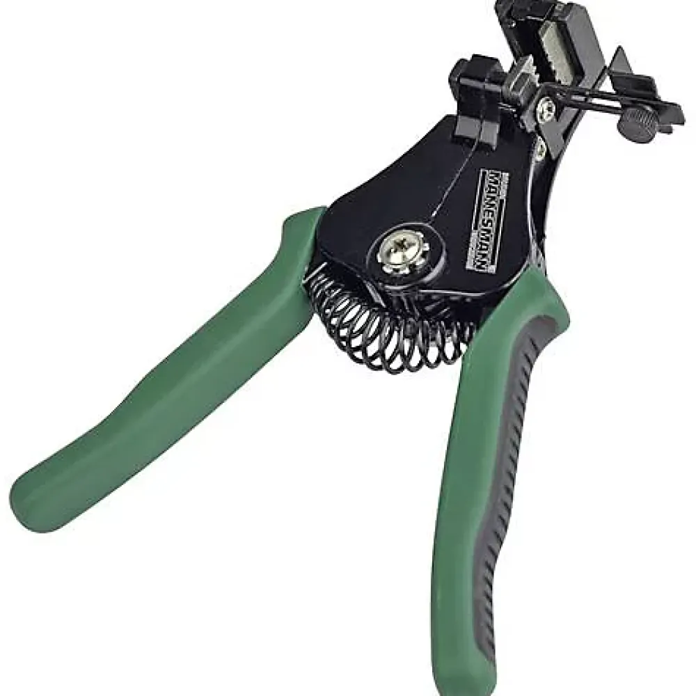 Brüder Mannesmann Pince À Dénuder-M10981 Pince à dénuder automatique, mâchoires SK 5, poignée bi-matière, butée réglable