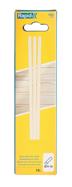 Rapid Bâton de colle bois 190 mm , 16 pièces