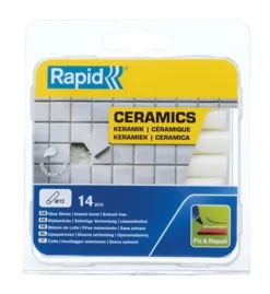 Rapid Pistolet À Colle-Bâtons de colle pour céramiques 12 mm, 14 pièces
