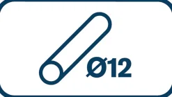 Rapid Pistolet À Colle-Bâtons de colle pour céramiques 12 mm, 14 pièces