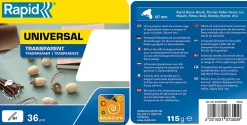 Rapid Pistolet À Colle-14 Bâtons de colle transparente universelle 12 mm 125 G