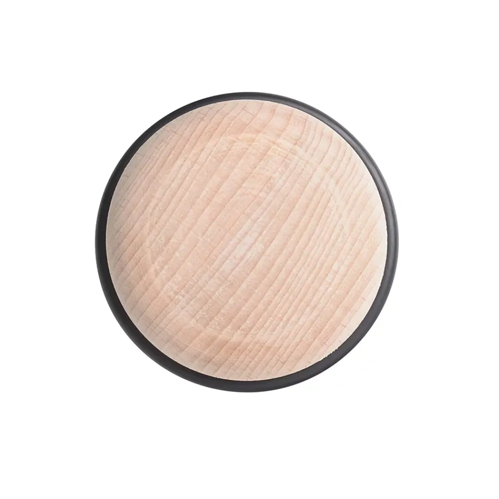 Butoir De Porte-Butée de porte macaron Rei bois hêtre ⌀6,3x H.3,5 cm