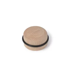 Butoir De Porte-Butée de porte macaron Rei bois hêtre ⌀6,3x H.3,5 cm