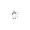 Thirard Butoir De Porte-Butoir de porte, corps inox, bague caoutchouc, inox -