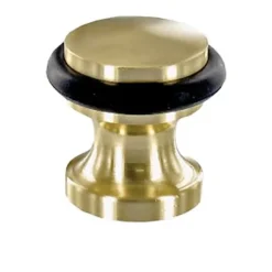Diall Butoir de porte zamak laitonné doré Ø2,9 cm