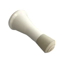 Civic Industrie Butoir mural adhésif en plastique blanc & bouchon blanc. Diamètre de la base 38mm et longueur 72mm. MADE IN FRANCE