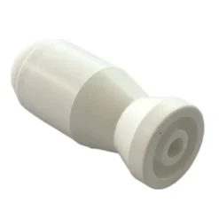 Civic Industrie Butoir De Porte-Butoir mural MADE IN FRANCE en plastique dur blanc & bouchon amortisseur en élastomère (caoutchouc) blanc. Diamètre 27mm et longue