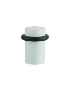 Thirard Butoir à visser, fixation au sol, diamètre 25x42mm, blanc -