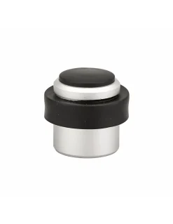 Thirard Butoir à visser, fixation au sol, aluminium, diamètre 38.5mm, hauteur 37mm, noir-