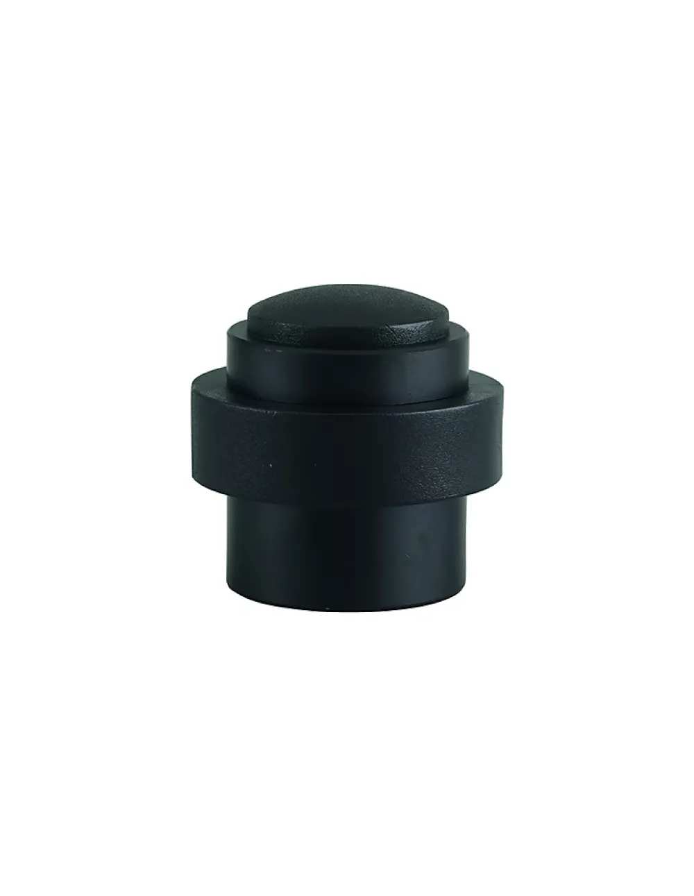Thirard Butoir à visser, fixation au sol, aluminium, diamètre 38.5mm, hauteur 37mm, noir-